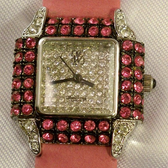 Victoria Wieck Pink Crystals, Pink Band Watch main image 5